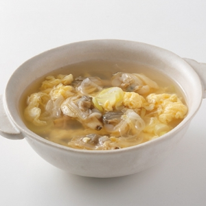 あさりと卵の中華スープ