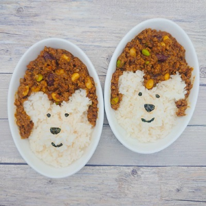 よくばりバーグキーマカレー