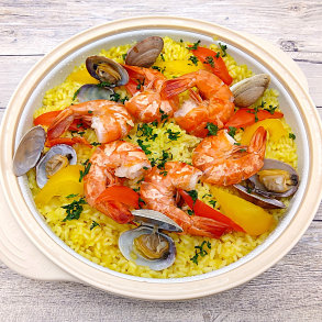 シーフードパエリア