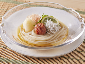 梅としらすのおろしうどん