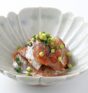 シュガーラボレシピ 真あじのさっぱり梅肉あえ